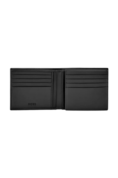 HUGO BOSS HLY630A Πορτοφόλι Emblematic Black Flap Wallet