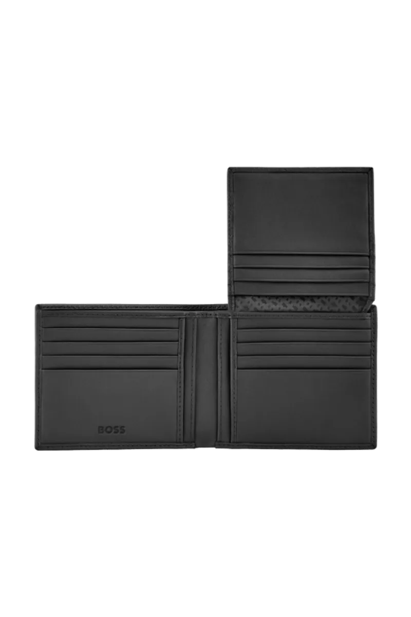 HUGO BOSS HLY630A Πορτοφόλι Emblematic Black Flap Wallet