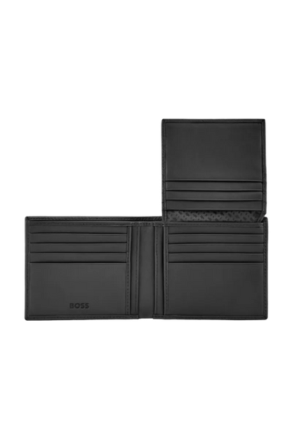 HUGO BOSS HLY630A Πορτοφόλι Emblematic Black Flap Wallet