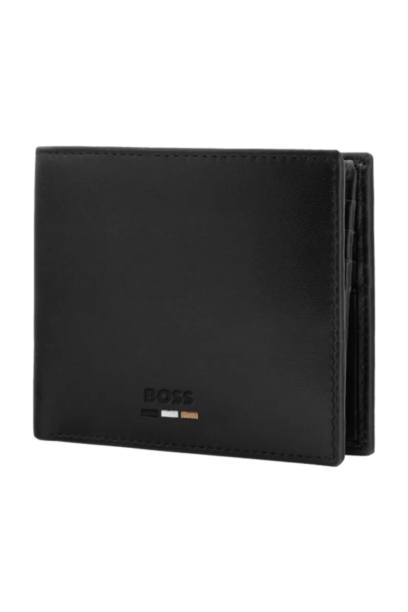 HUGO BOSS HLY630A Πορτοφόλι Emblematic Black Flap Wallet