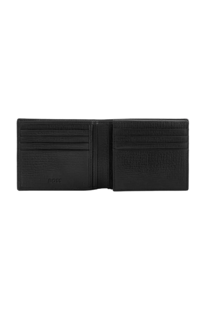 HUGO BOSS HLY632A Πορτοφόλι Grid Black Flap Wallet