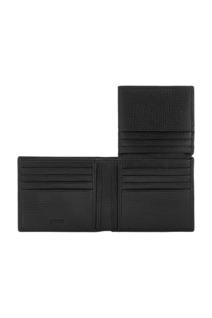 HUGO BOSS HLY632A Πορτοφόλι Grid Black Flap Wallet