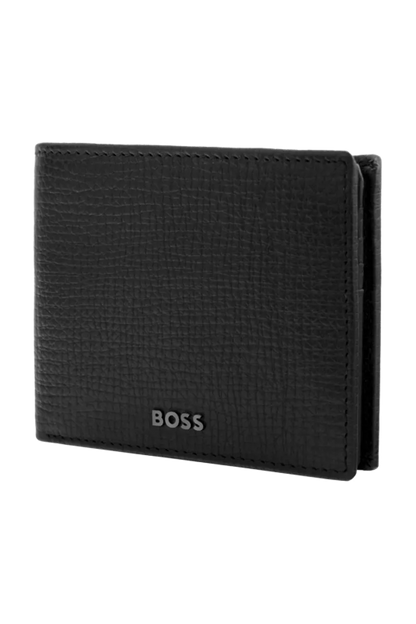 HUGO BOSS HLY632A Πορτοφόλι Grid Black Flap Wallet