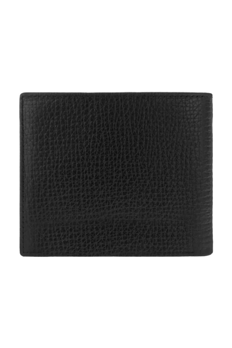 HUGO BOSS HLY632A Πορτοφόλι Grid Black Flap Wallet