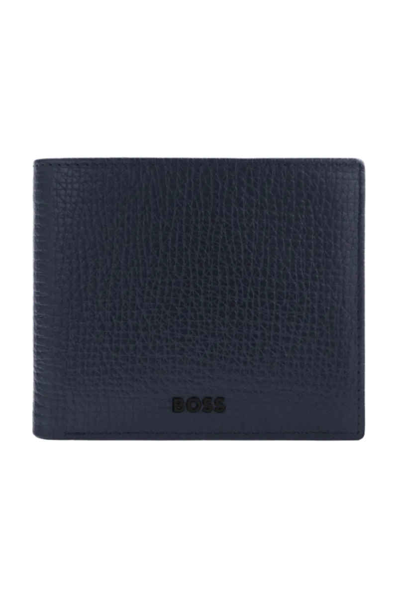 HUGO BOSS HLY632N Πορτοφόλι Grid Navy Flap Wallet