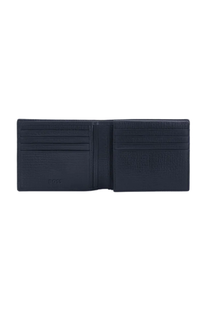 HUGO BOSS HLY632N Πορτοφόλι Grid Navy Flap Wallet