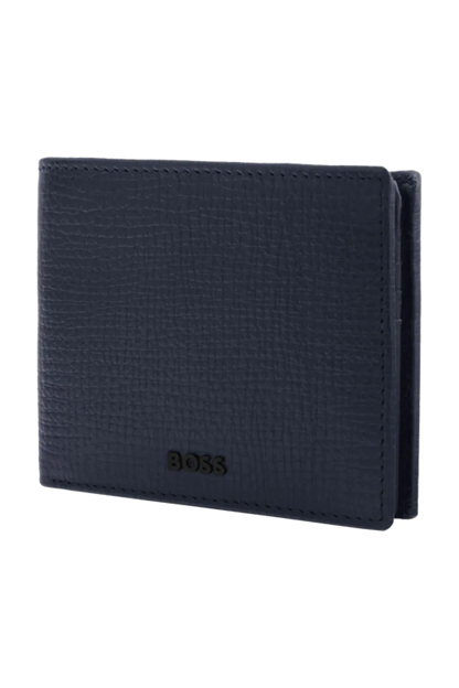 HUGO BOSS HLY632N Πορτοφόλι Grid Navy Flap Wallet