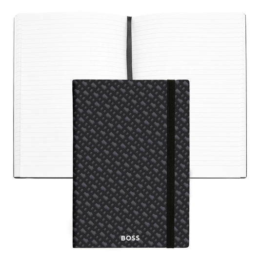 HUGO BOSS HNH121AD Notebook A5 Essential Storyline Black Notebook