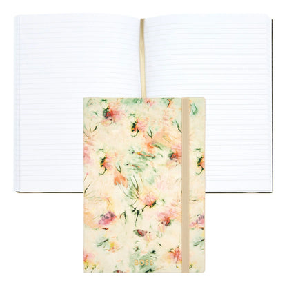 HUGO BOSS HNH418GL Σημειωματάριο A5 Tie-Dye Flower Cream Lined Notebook