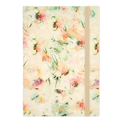 HUGO BOSS HNH418GL Σημειωματάριο A5 Tie-Dye Flower Cream Lined Notebook