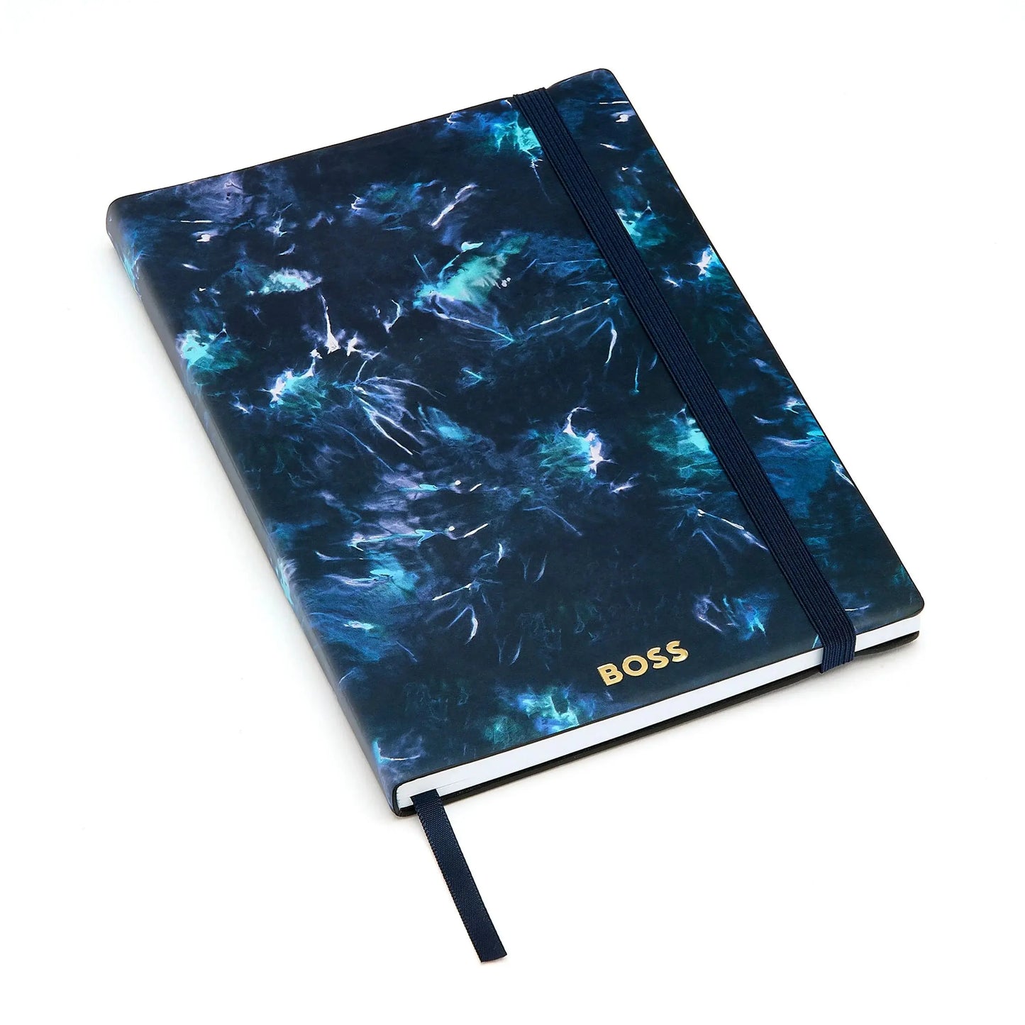 HUGO BOSS HNH418NL Σημειωματάριο A5 Tie-dye Flower Navy Lined Notebook