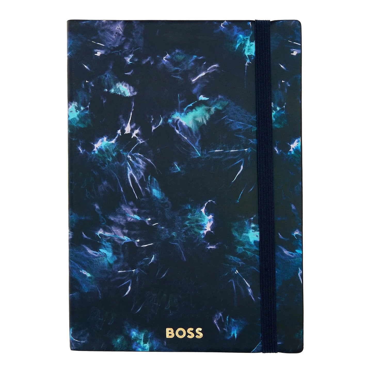 HUGO BOSS HNH418NL Σημειωματάριο A5 Tie-dye Flower Navy Lined Notebook