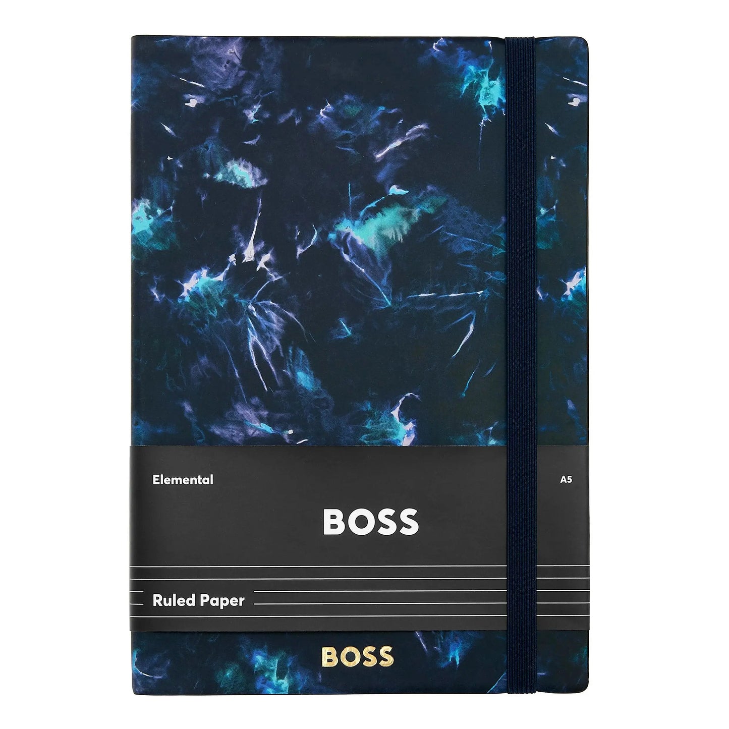 HUGO BOSS HNH418NL Σημειωματάριο A5 Tie-dye Flower Navy Lined Notebook