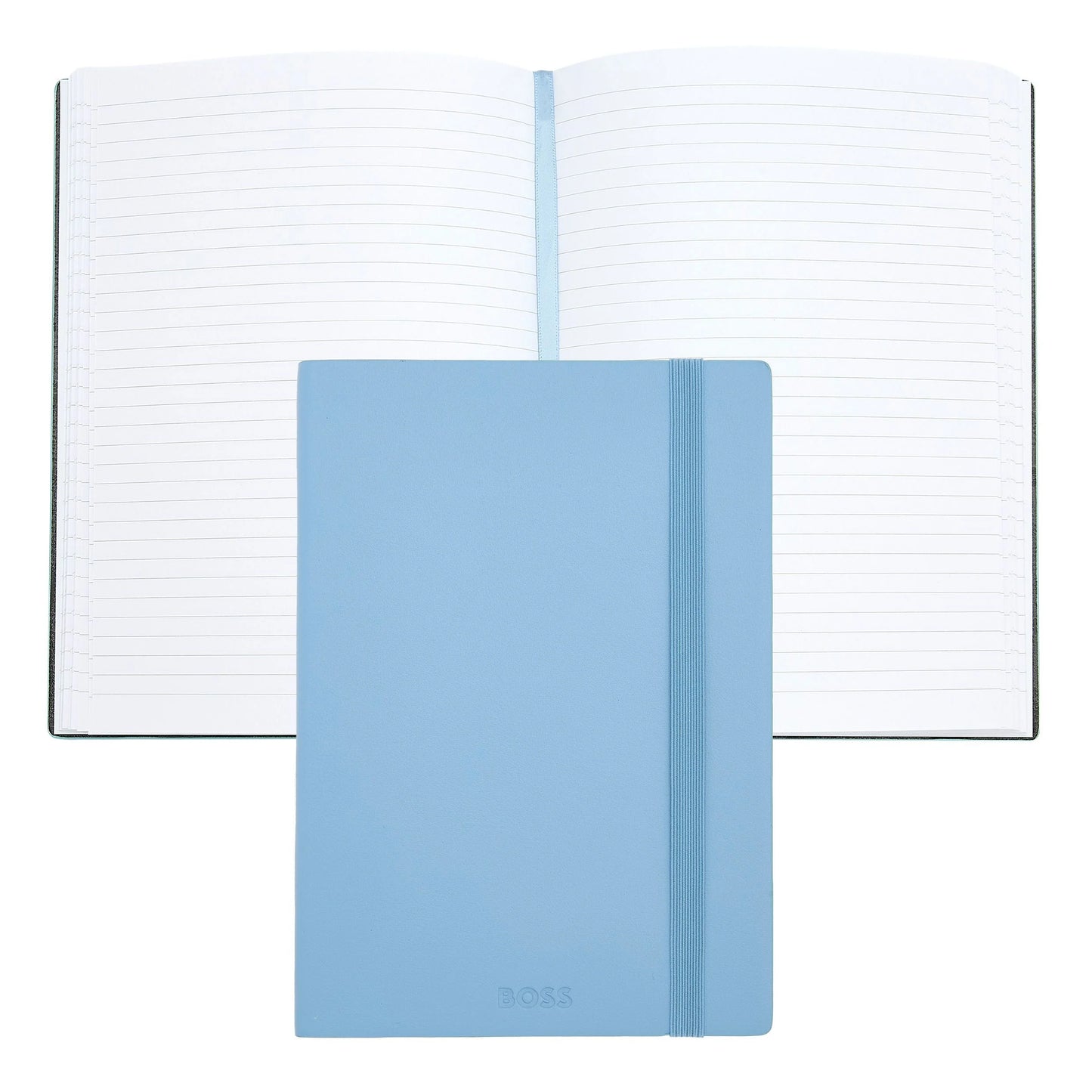 HUGO BOSS HNH422ML Σημειωματάριο A5 Pastel Classic Light Blue Lined Notebook