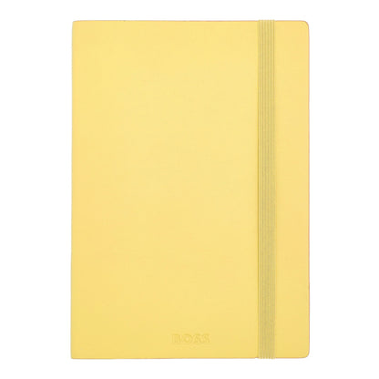 HUGO BOSS HNH422SL Σημειωματάριο A5 Pastel Classic Light Yellow Lined Notebook