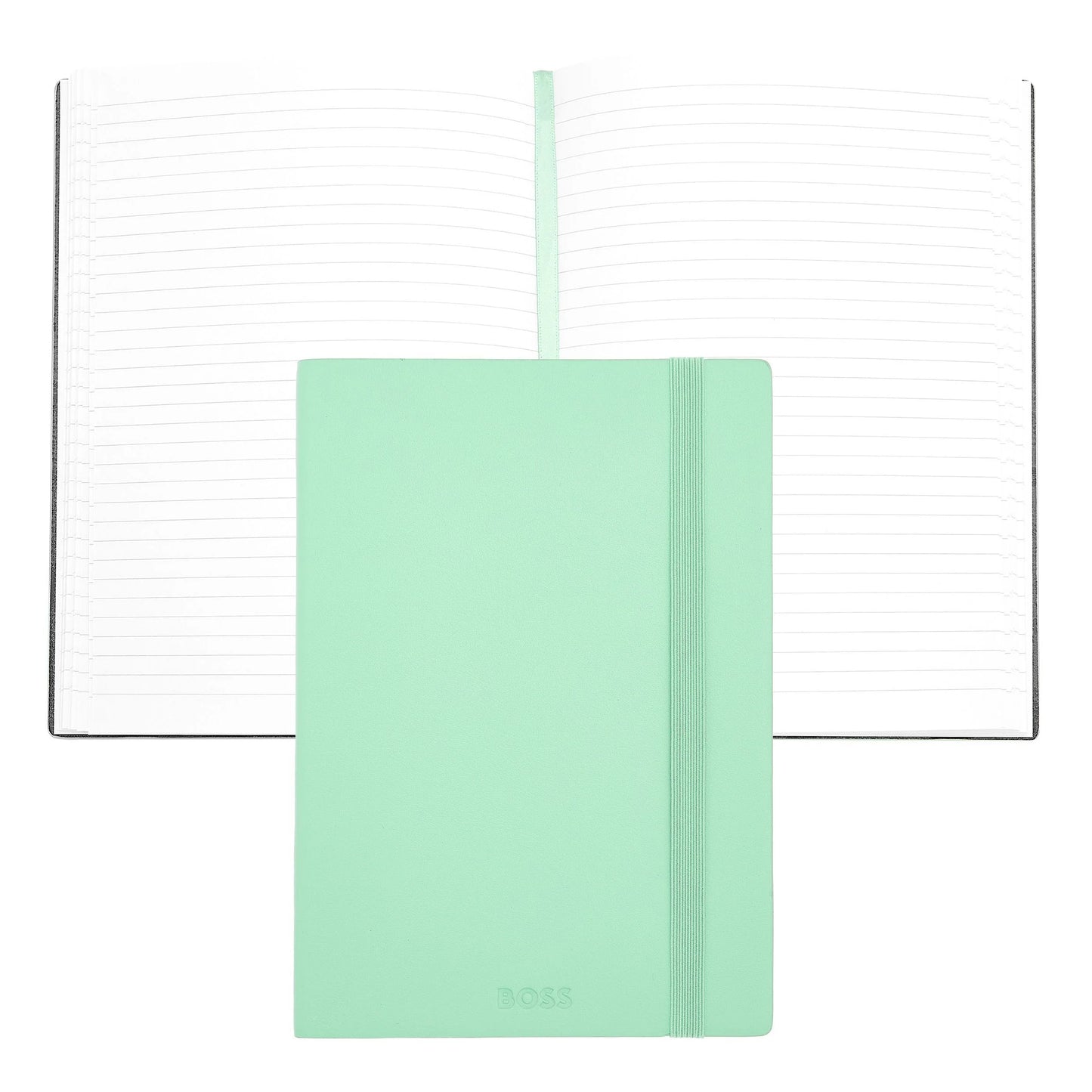 HUGO BOSS HNH422TL Σημειωματάριο A5 Pastel Classic Light Green Lined Notebook