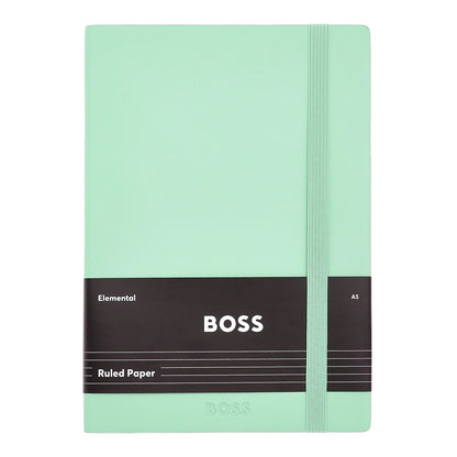 HUGO BOSS HNH422TL Σημειωματάριο A5 Pastel Classic Light Green Lined Notebook