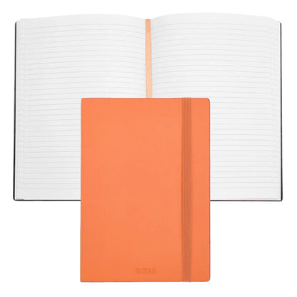 HUGO BOSS HNH422UL Σημειωματάριο A5 Pastel Classic Light Orange Lined Notebook