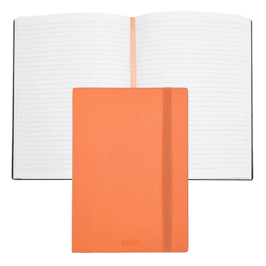 HUGO BOSS HNH422UL Σημειωματάριο A5 Pastel Classic Light Orange Lined Notebook