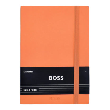 HUGO BOSS HNH422UL Σημειωματάριο A5 Pastel Classic Light Orange Lined Notebook