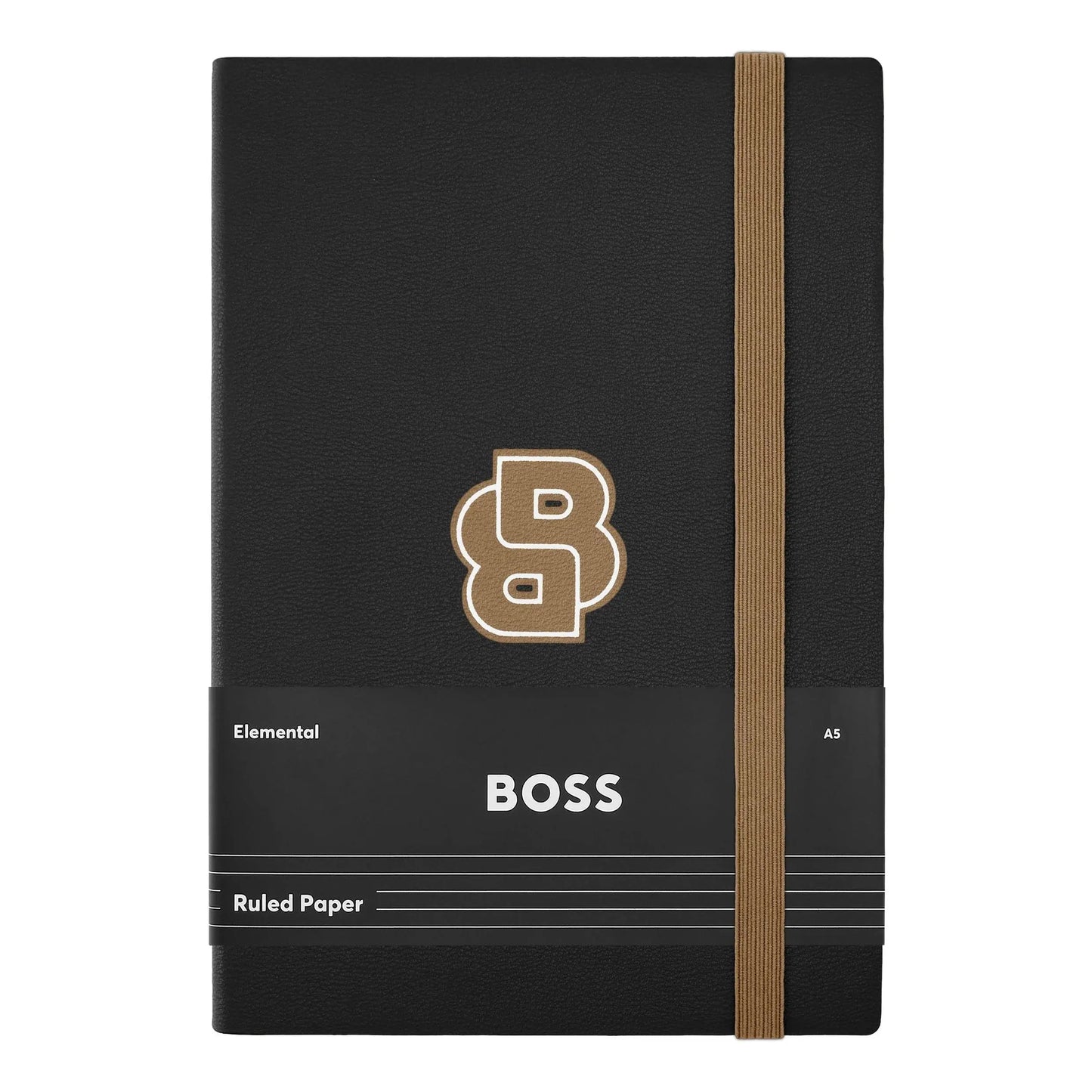 HUGO BOSS HNH321AL A5 Iconic Black Lined Notebook