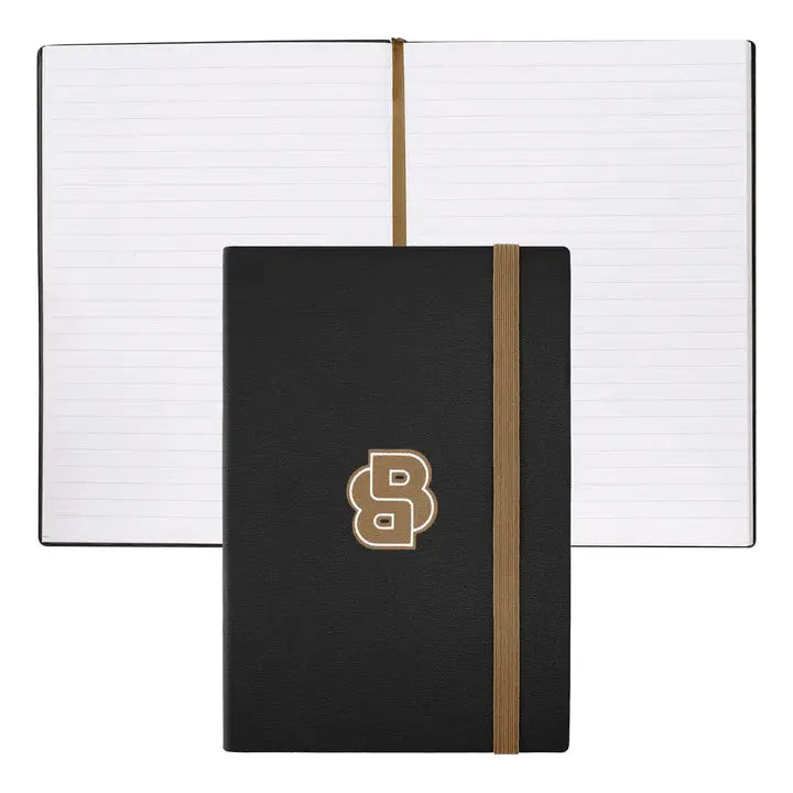 HUGO BOSS HNH321AL A5 Iconic Black Lined Notebook