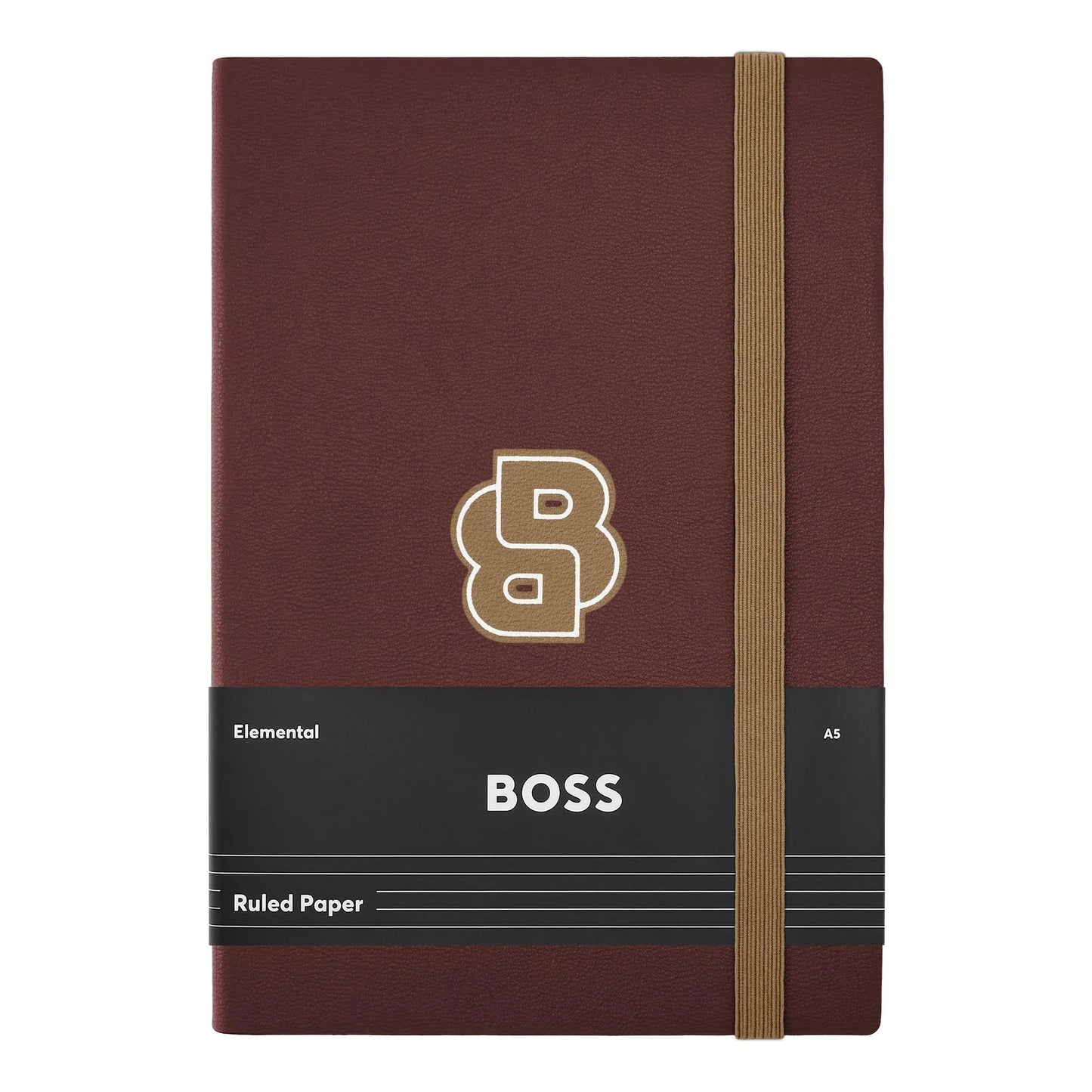 HUGO BOSS HNH321AL A5 Iconic Black Lined Notebook
