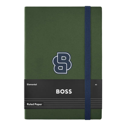 HUGO BOSS HNH321AL A5 Iconic Black Lined Notebook
