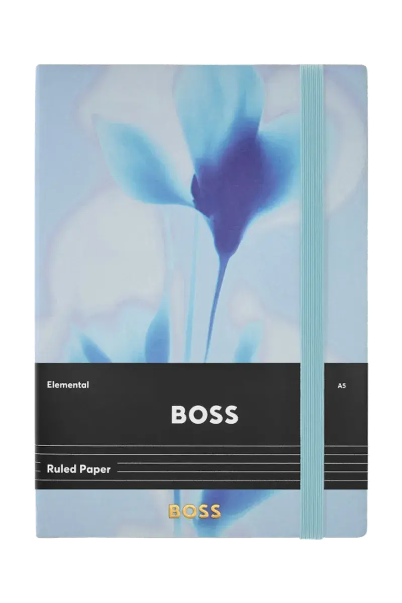 HUGO BOSS HNH321AL A5 Iconic Black Lined Notebook