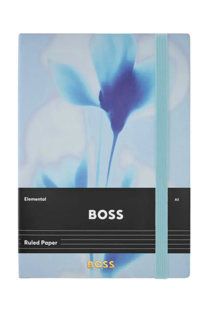 HUGO BOSS HNH321AL A5 Iconic Black Lined Notebook