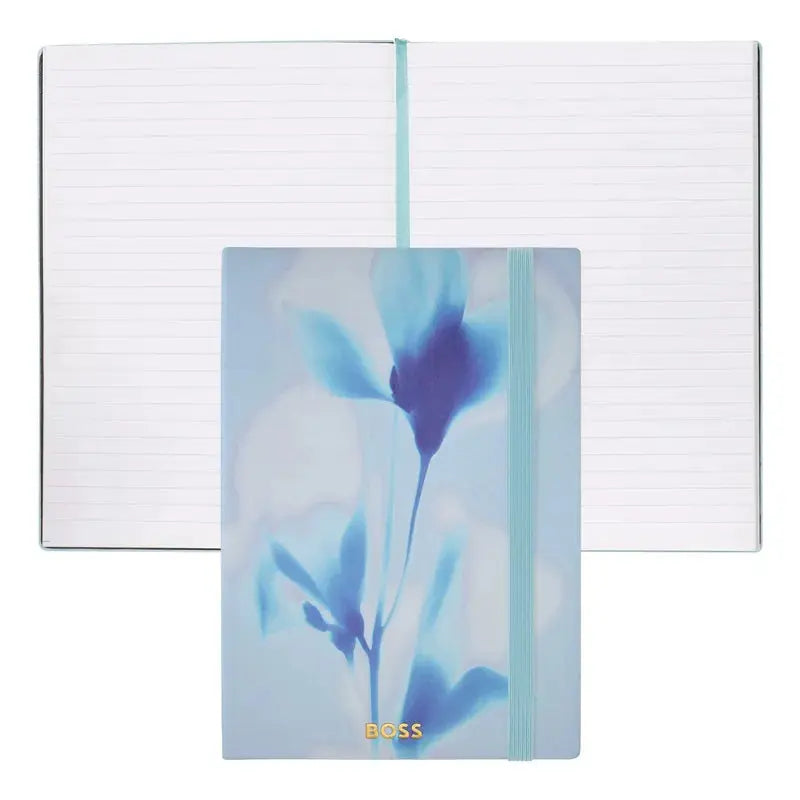 HUGO BOSS HNH321AL A5 Iconic Black Lined Notebook