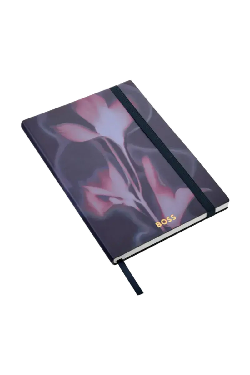 HUGO BOSS HNH321AL A5 Iconic Black Lined Notebook