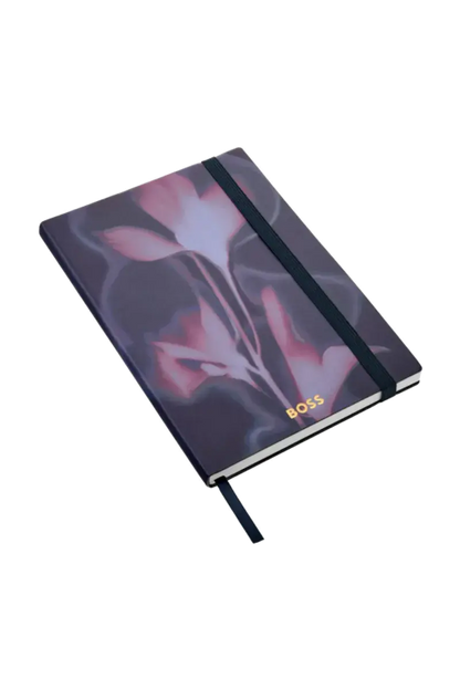 HUGO BOSS HNH321AL A5 Iconic Black Lined Notebook