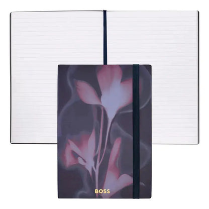 HUGO BOSS HNH321AL A5 Iconic Black Lined Notebook