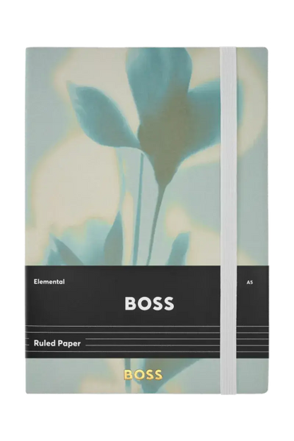 HUGO BOSS HNH321AL A5 Iconic Black Lined Notebook