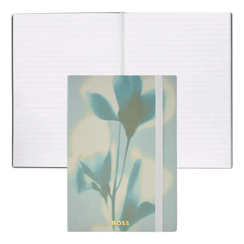 HUGO BOSS HNH321AL A5 Iconic Black Lined Notebook