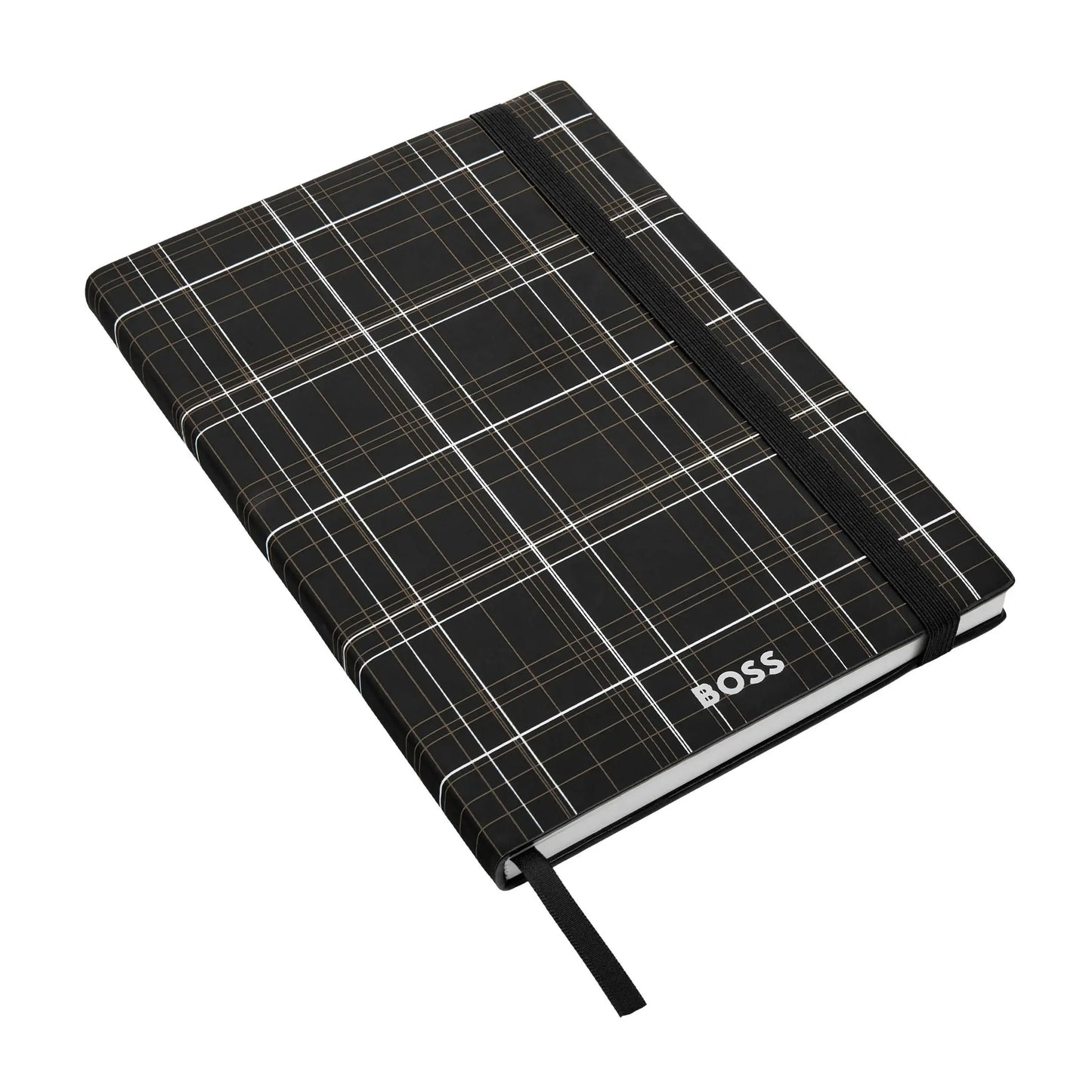 HUGO BOSS HNH321AL A5 Iconic Black Lined Notebook
