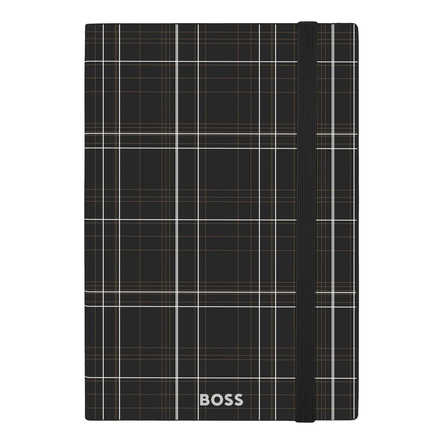 HUGO BOSS HNH321AL A5 Iconic Black Lined Notebook