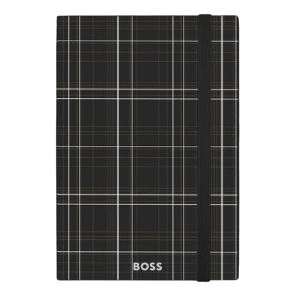 HUGO BOSS HNH321AL A5 Iconic Black Lined Notebook