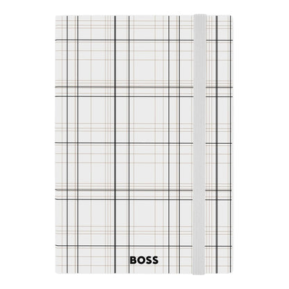 HUGO BOSS HNH321AL A5 Iconic Black Lined Notebook
