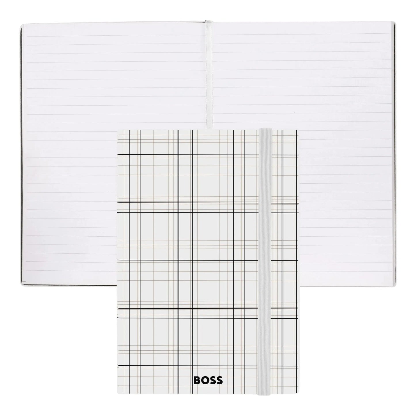 HUGO BOSS HNH321AL A5 Iconic Black Lined Notebook