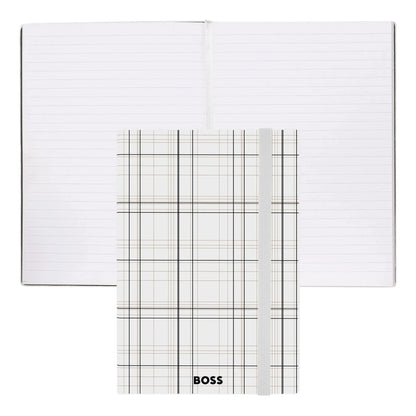 HUGO BOSS HNH321AL A5 Iconic Black Lined Notebook