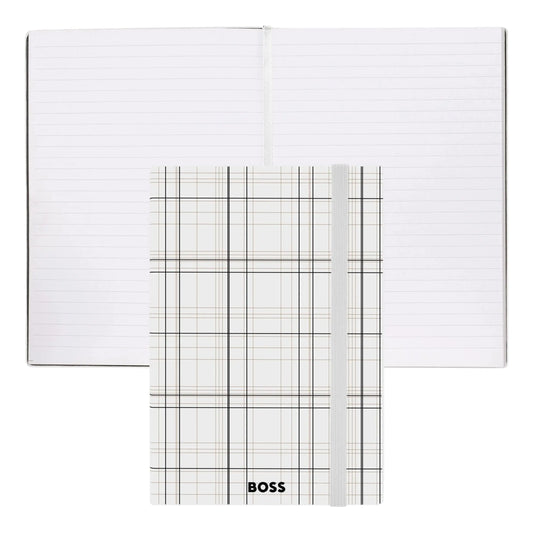 HUGO BOSS HNH321AL A5 Iconic Black Lined Notebook