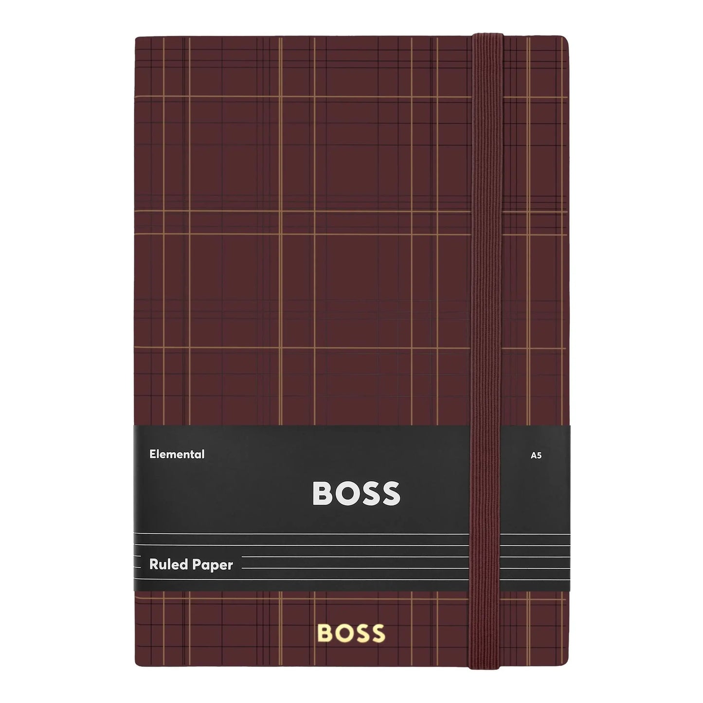 HUGO BOSS HNH321AL A5 Iconic Black Lined Notebook