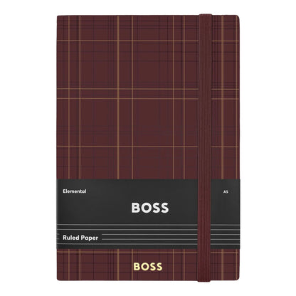 HUGO BOSS HNH321AL A5 Iconic Black Lined Notebook