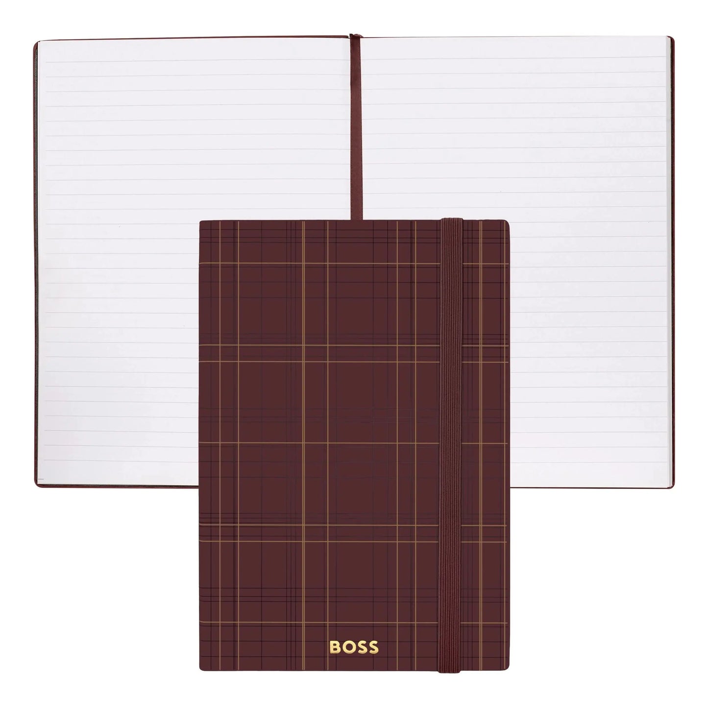HUGO BOSS HNH321AL A5 Iconic Black Lined Notebook