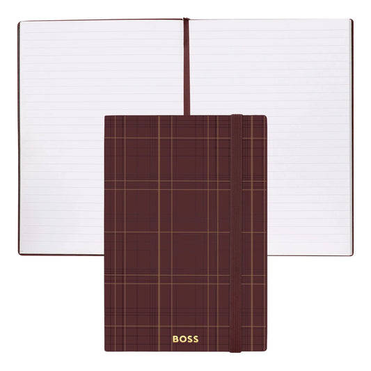HUGO BOSS HNH321AL A5 Iconic Black Lined Notebook