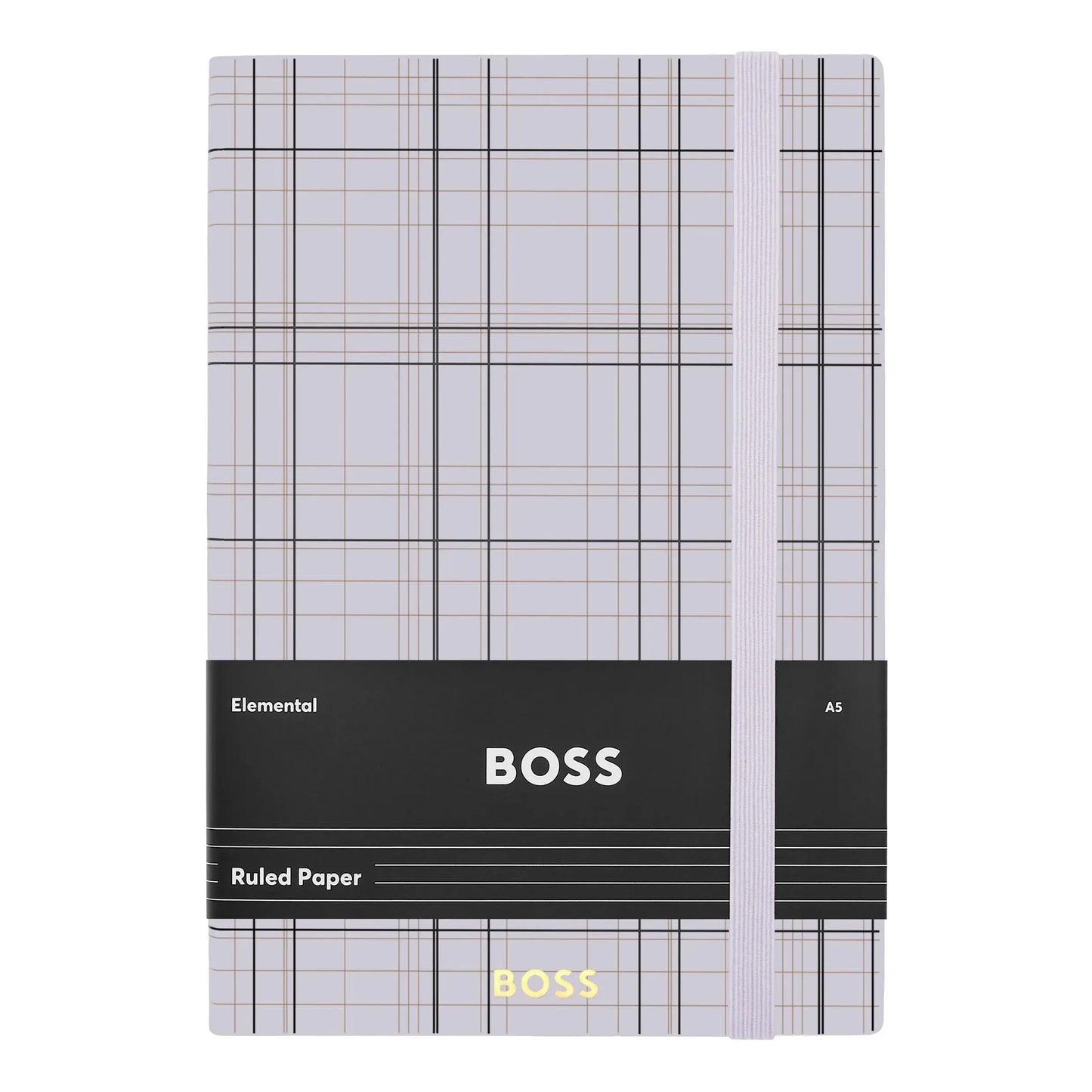 HUGO BOSS HNH321AL A5 Iconic Black Lined Notebook