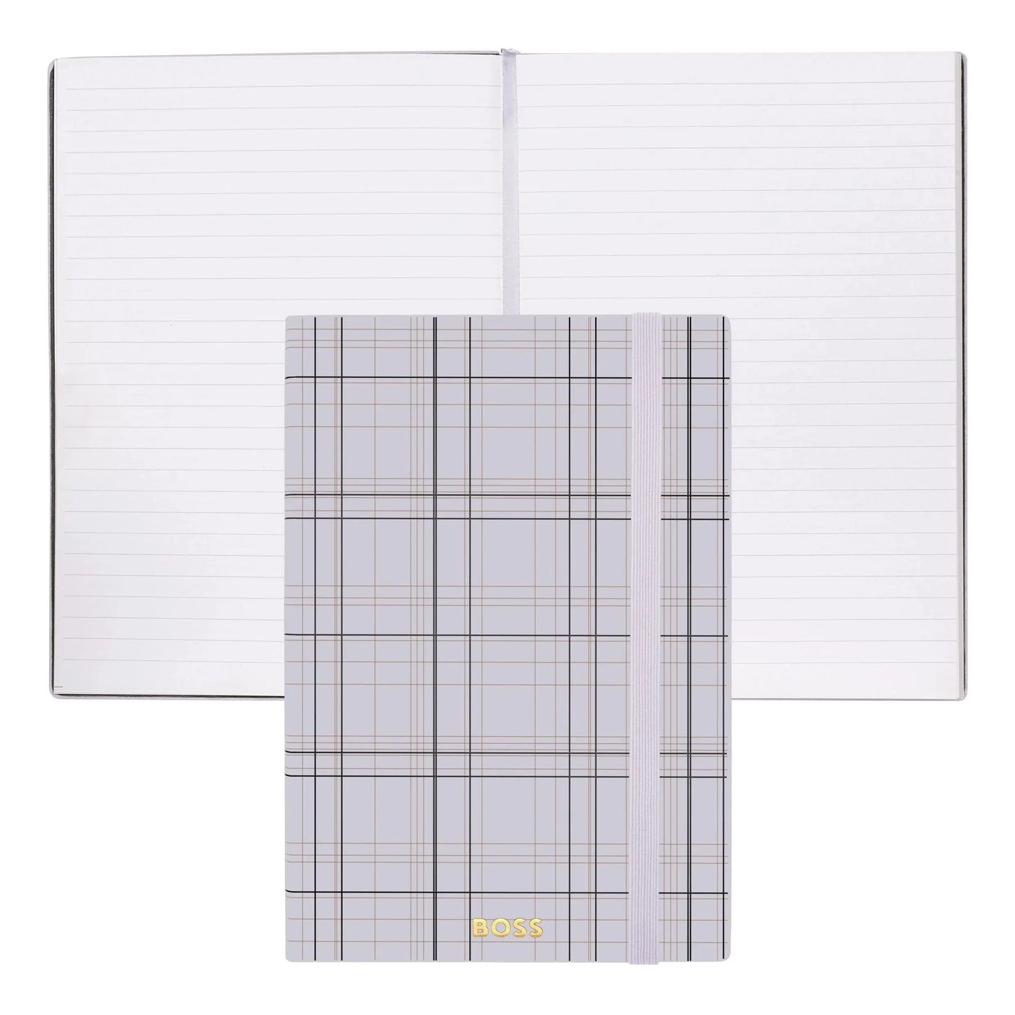 HUGO BOSS HNH321AL A5 Iconic Black Lined Notebook