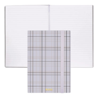 HUGO BOSS HNH321AL A5 Iconic Black Lined Notebook